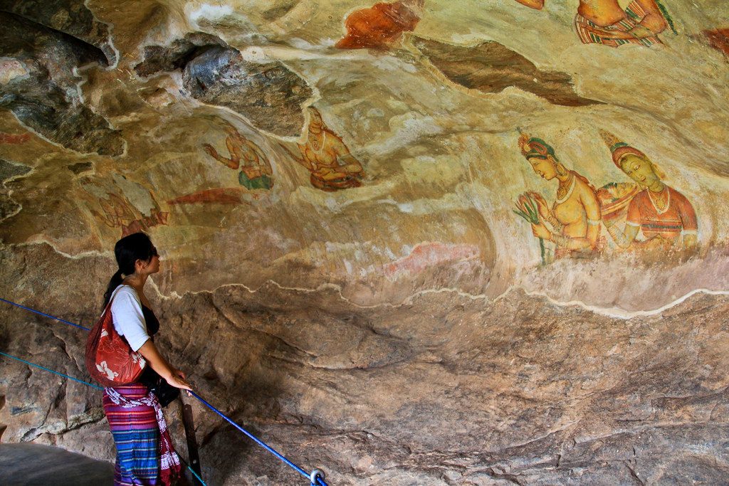 Sigiriya frescoes, Sri Lanka Cultural Triangle Tour